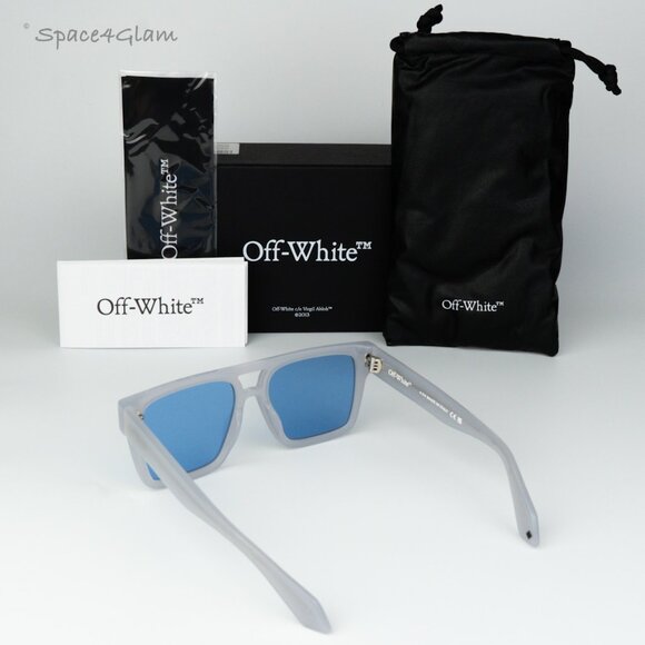 Off-White Men Sunglasses Grey Blue Square OERI133  display picture 1